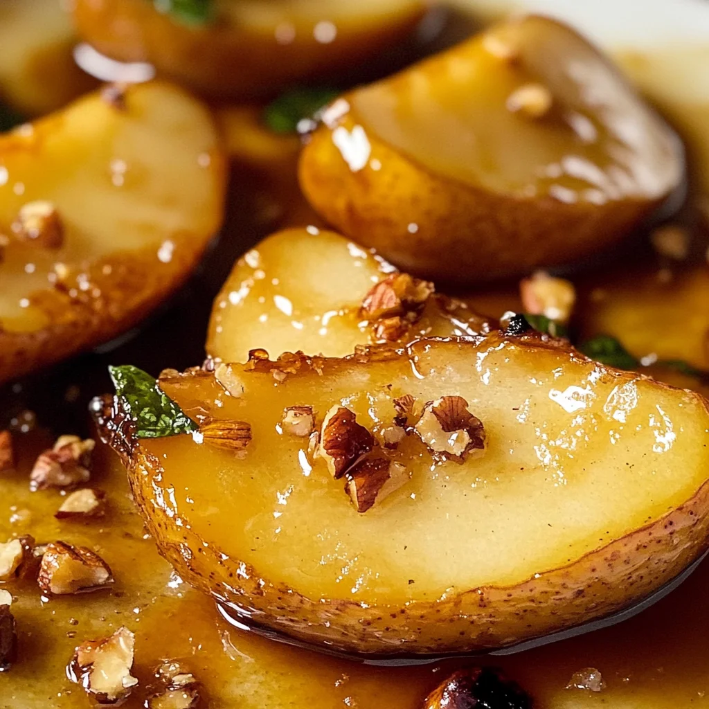 Honey Glazed Baked Pears