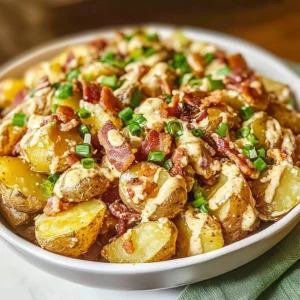 Honey Mustard Crispy Smashed Potato Salad