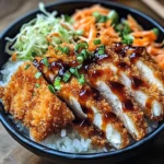 Japanese Katsu Bowls with Tonkatsu Sauce
