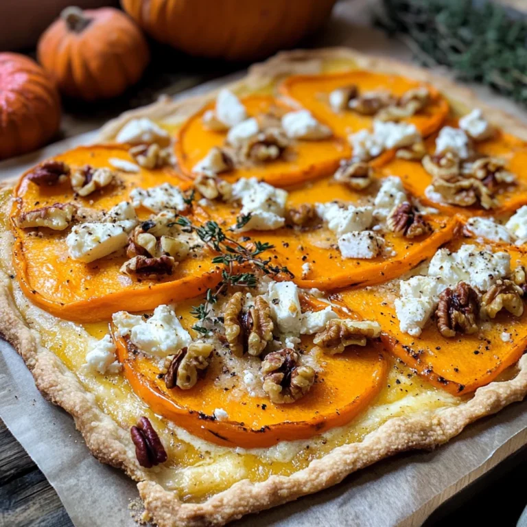 Kürbis-Flammkuchen mit Feta