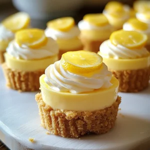 Mini Lemon Cheesecakes