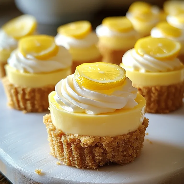 Mini Lemon Cheesecakes