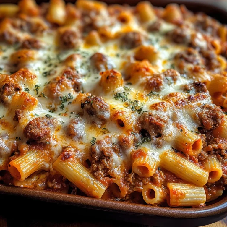 Pasta Bake with Sausage (Baked Ziti)