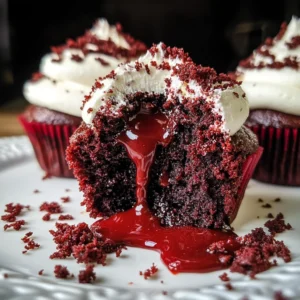 Red Velvet Molten Lava Cupcakes Recipe