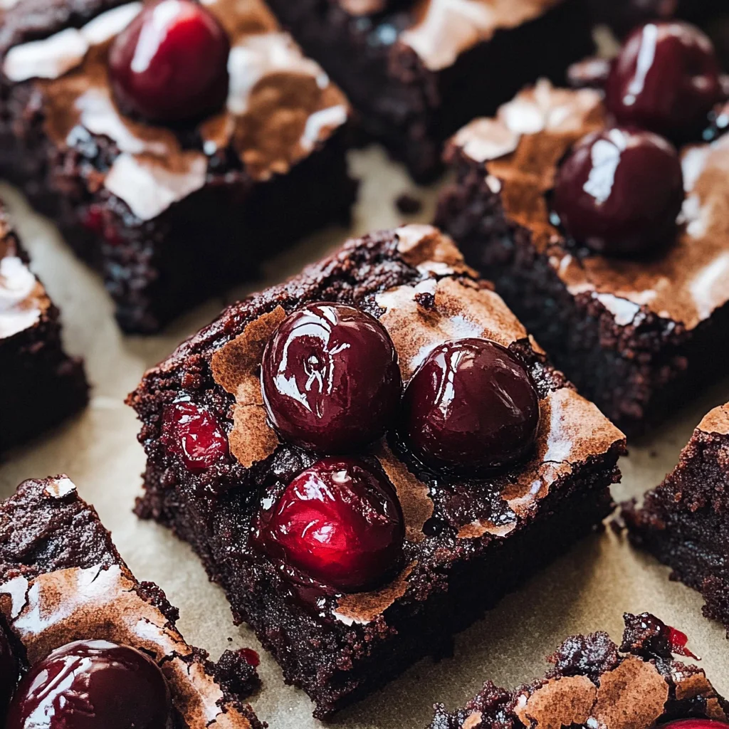 Roasted Chocolate Cherry Brownies