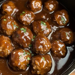 Slow Cooker Salisbury Steak Meatballs