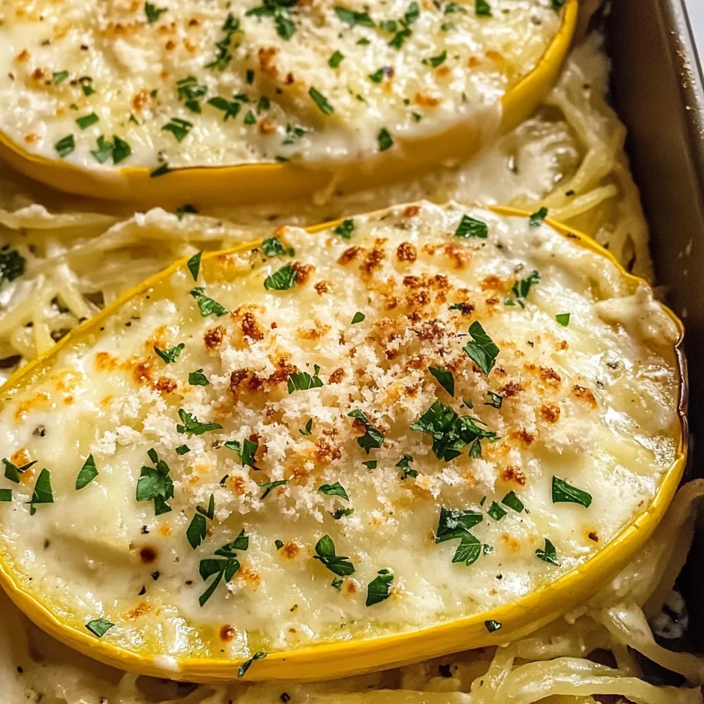 Spaghetti Squash Alfredo