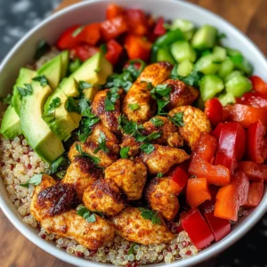 Spicy Chicken Quinoa Bowls