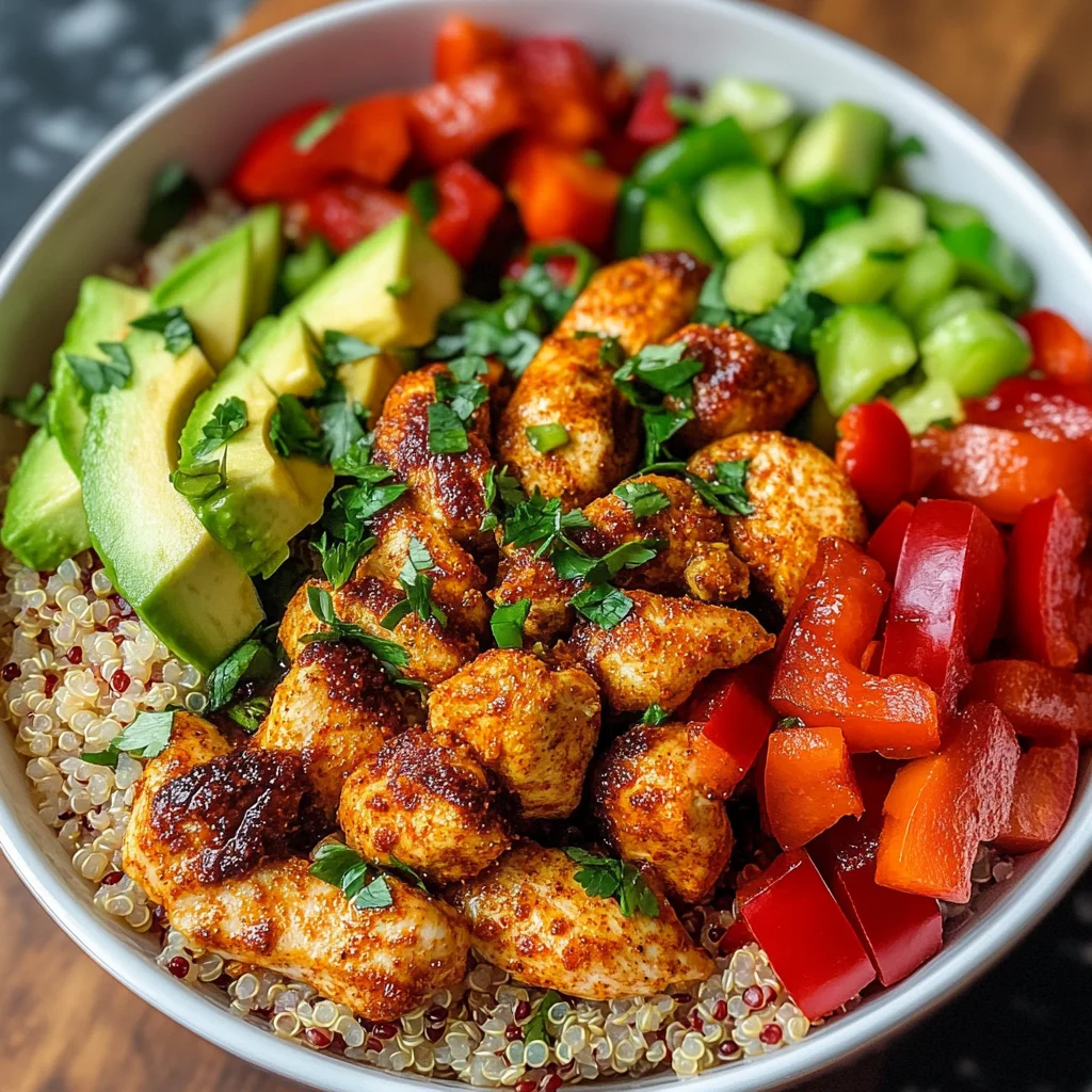 Spicy Chicken Quinoa Bowls
