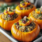 Stuffed Mini Pumpkins: A Show-Stopping Halloween Dinner Dish