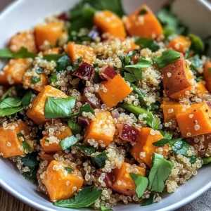 Warm Quinoa Sweet Potato Salad
