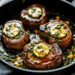 Garlic Butter Pan Seared beef Chops