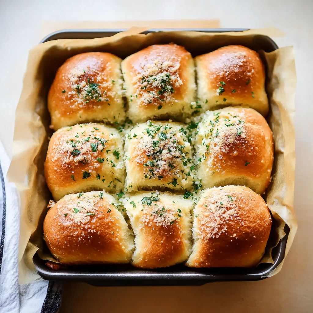 Garlic Parmesan Pull-Apart Bread