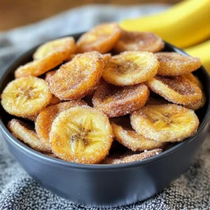 Air Fryer Cinnamon Banana Chips