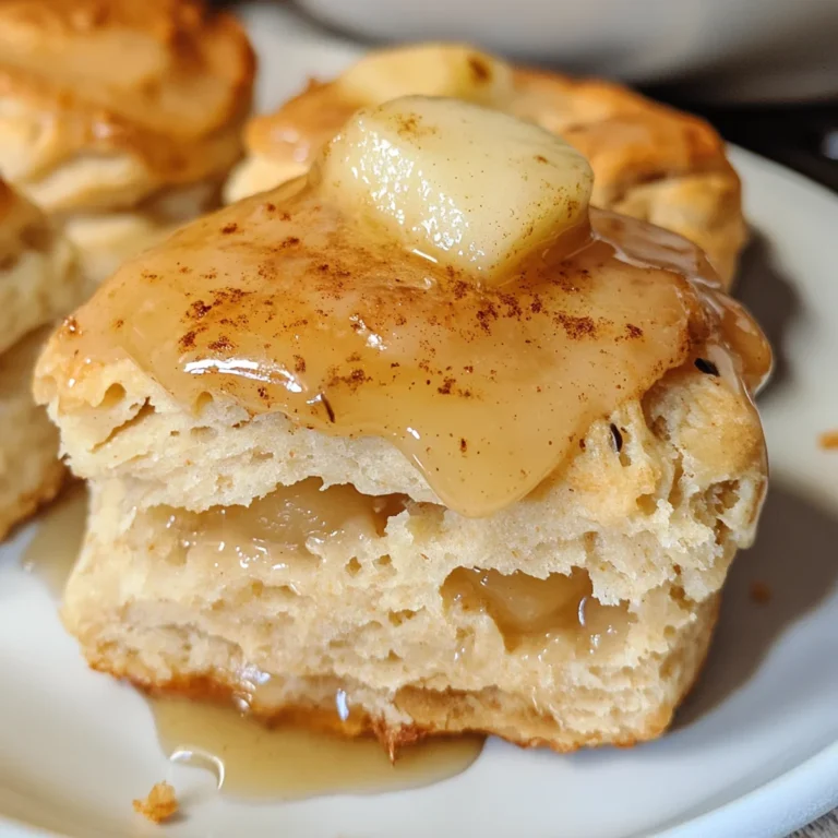 Apple Biscuits with Honey Butter Glaze