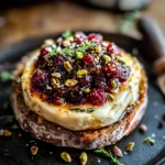 Best Baked Brie with Honey, Fig and Pistachio