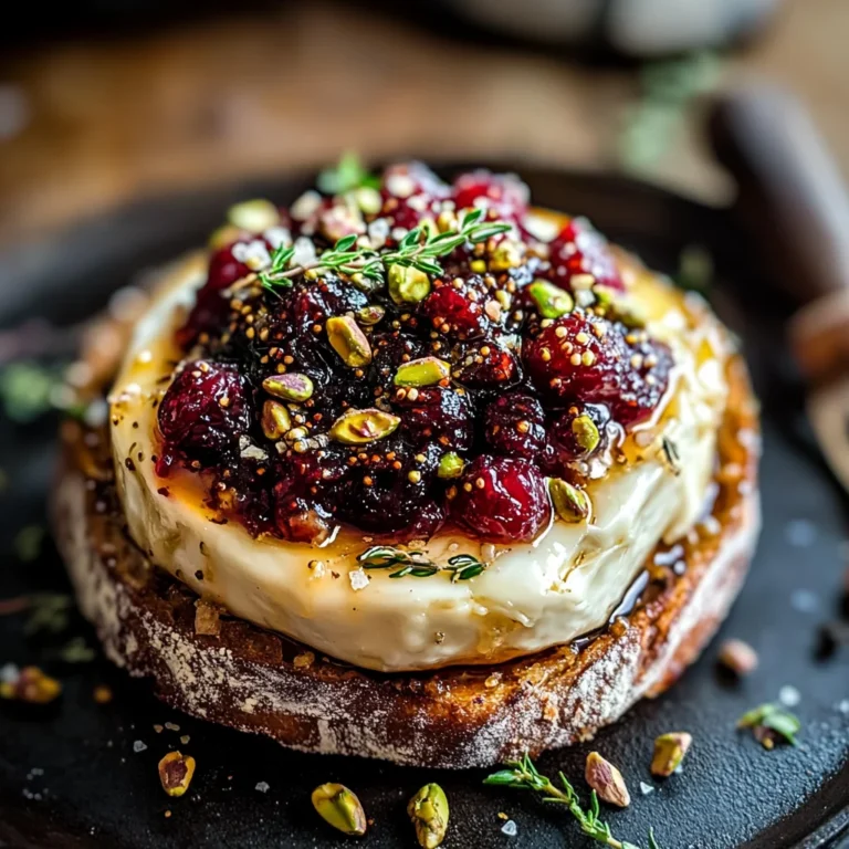 Best Baked Brie with Honey, Fig and Pistachio