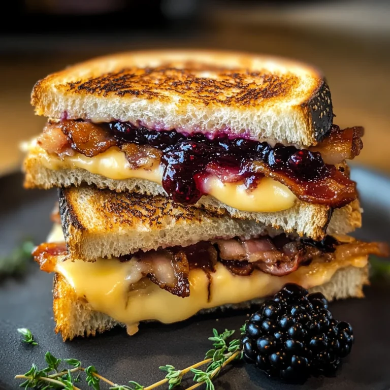 Blackberry Turkey Bacon Grilled Cheese
