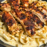 Blackened Cajun Chicken Alfredo