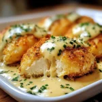 Chicken Pillows with Creamy Parmesan Sauce