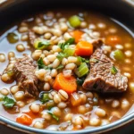 Cozy Beef and Barley Soup