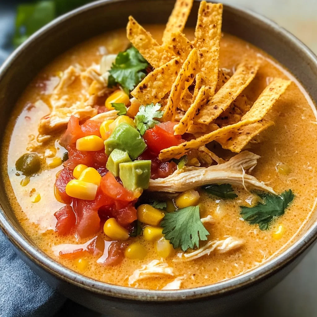 Creamy Chicken Tortilla Soup