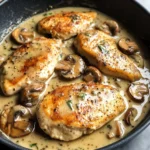 Creamy White apple vinegar Mushroom Chicken
