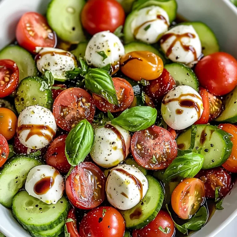 Cucumber Caprese Salad