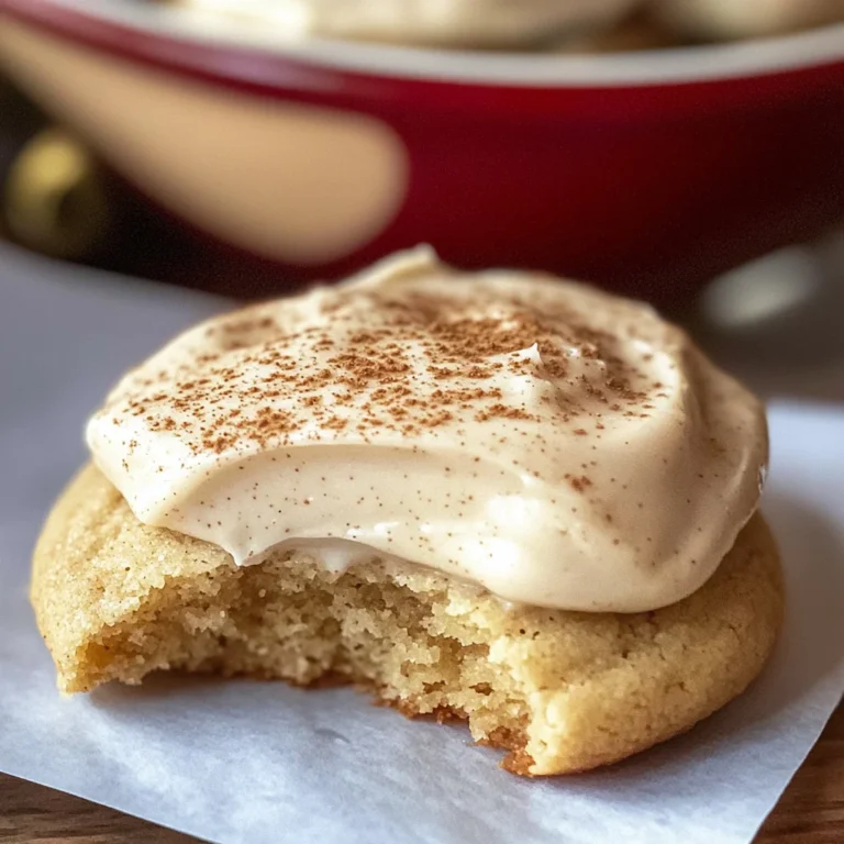 Eggnog Cookies with Eggnog Frosting