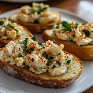Garlic Butter Crab Toasts