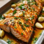 Garlic Butter Honey Baked Salmon
