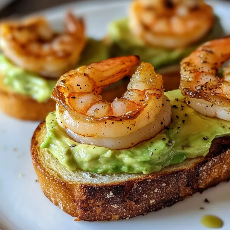 Garlic Shrimp Crostini with Avocado: A Flavorful Bite-Sized Delight