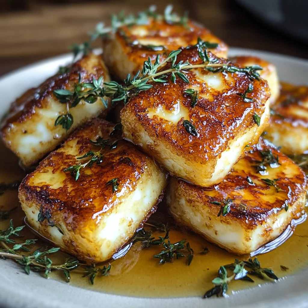 Halloumi with Honey and Thyme