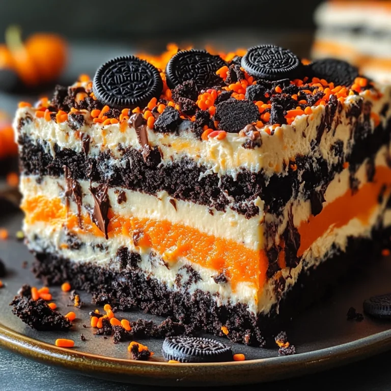 Halloween Oreo Icebox Cake