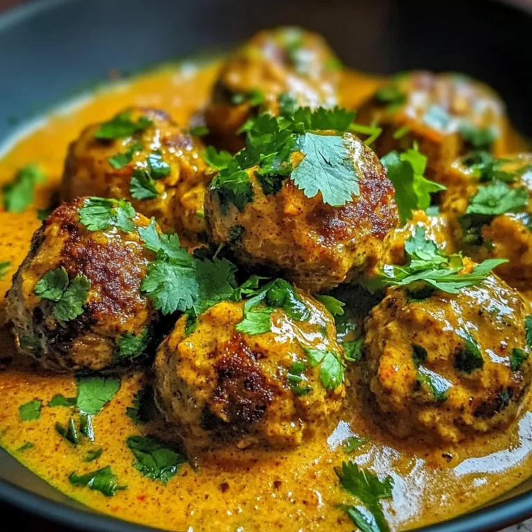 Jerk Meatballs In Coconut Curry Sauce