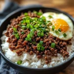 Korean Ground Beef Bowl (25-Minutes)
