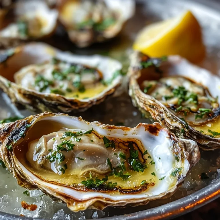 Lemon Butter Grilled Oysters