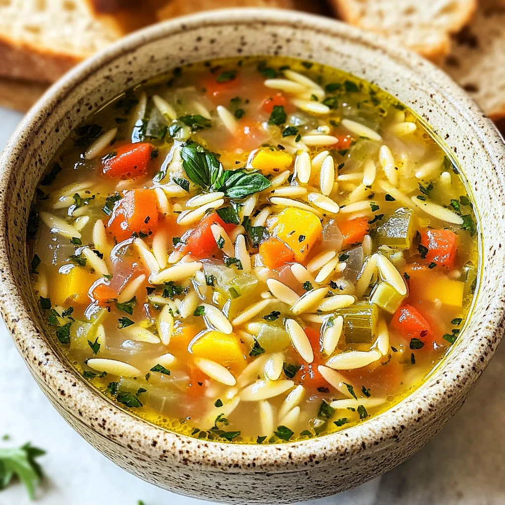 Mediterranean Orzo Soup