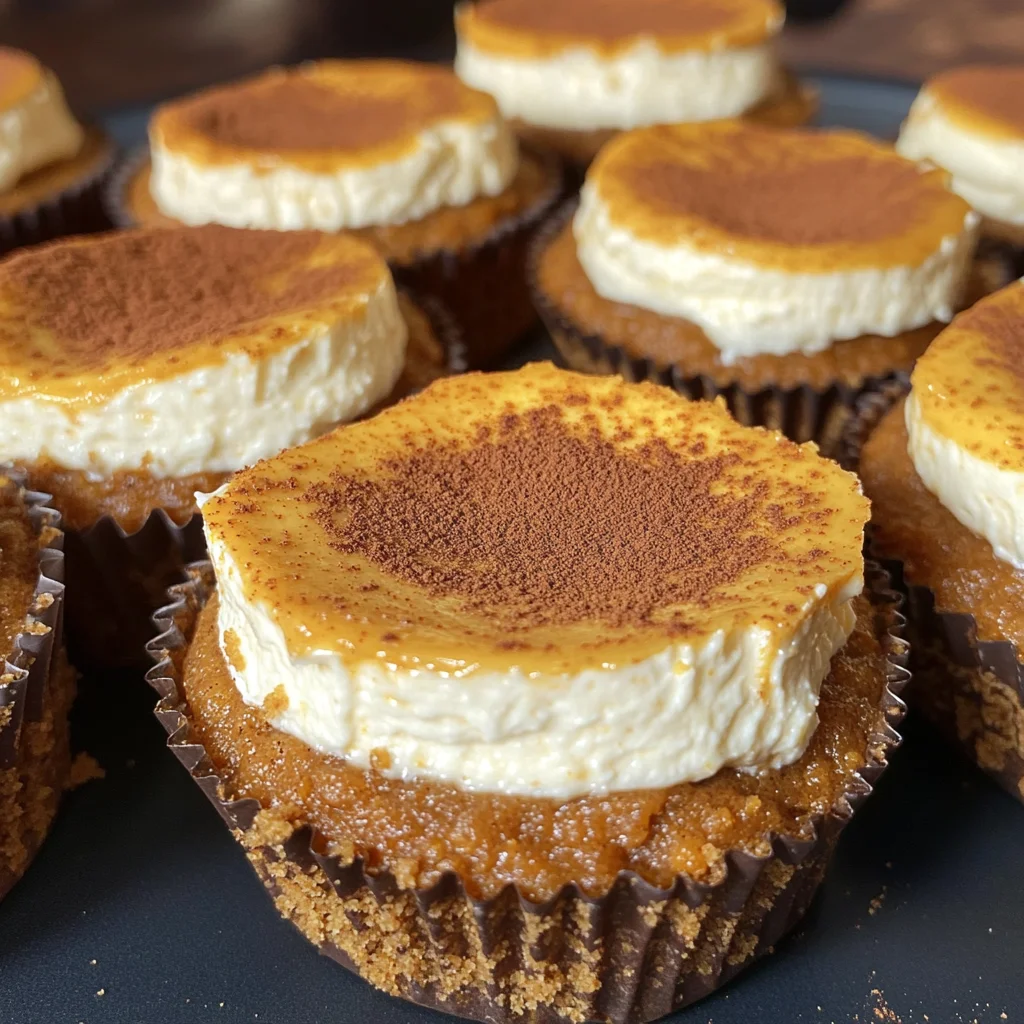 Mini Pumpkin Cheesecakes