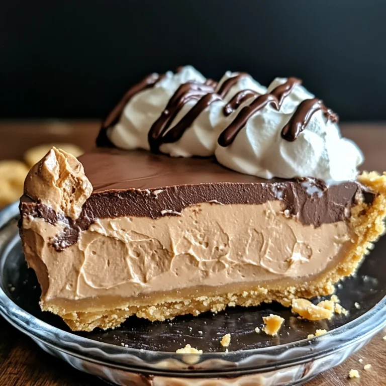 No-Bake Cream Cheese Peanut Butter Pie with Chocolate Whipped Cream