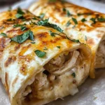 Ooey-Gooey Cheesy Garlic Chicken Wraps You’ll Love!