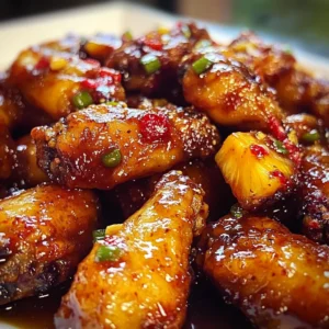 Pineapple Cowboy Candy Chicken Wings