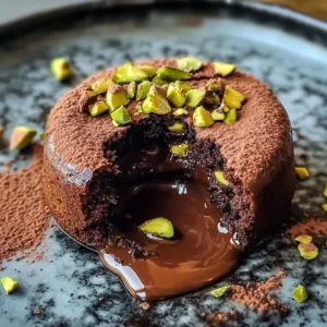 Pistachio Chocolate Lava Cakes Recipe