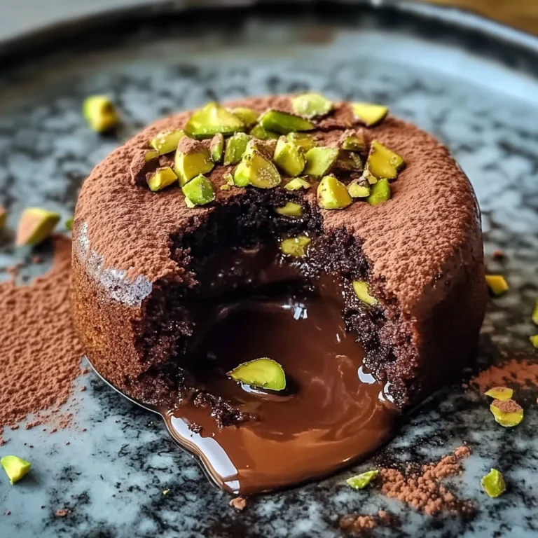 Pistachio Chocolate Lava Cakes Recipe