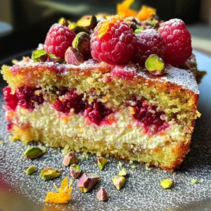 Raspberry Orange Pistachio Ricotta Cake: A Flavor Delight
