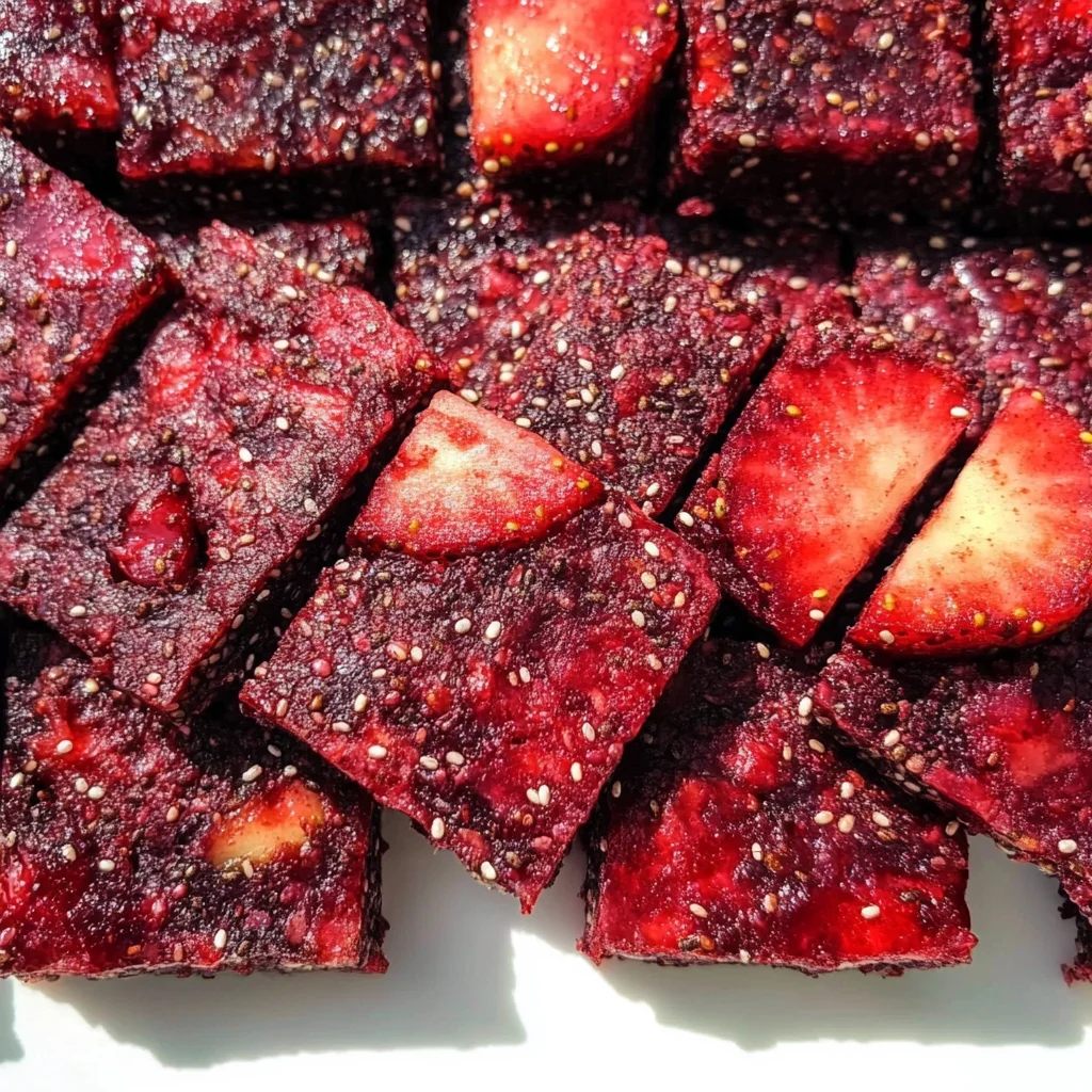 Strawberry Cherry Apple Chia Bars