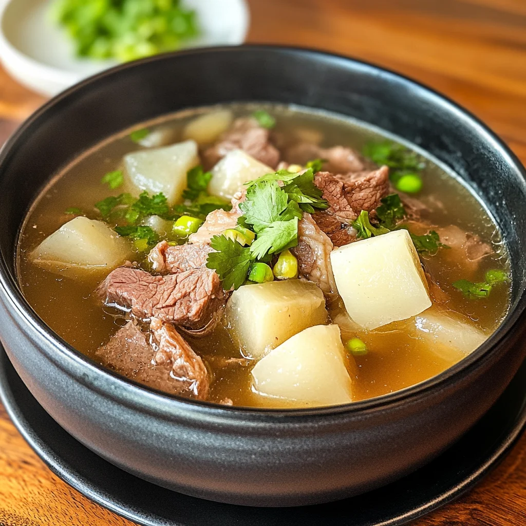 Taiwanese beef Rib and Daikon Soup