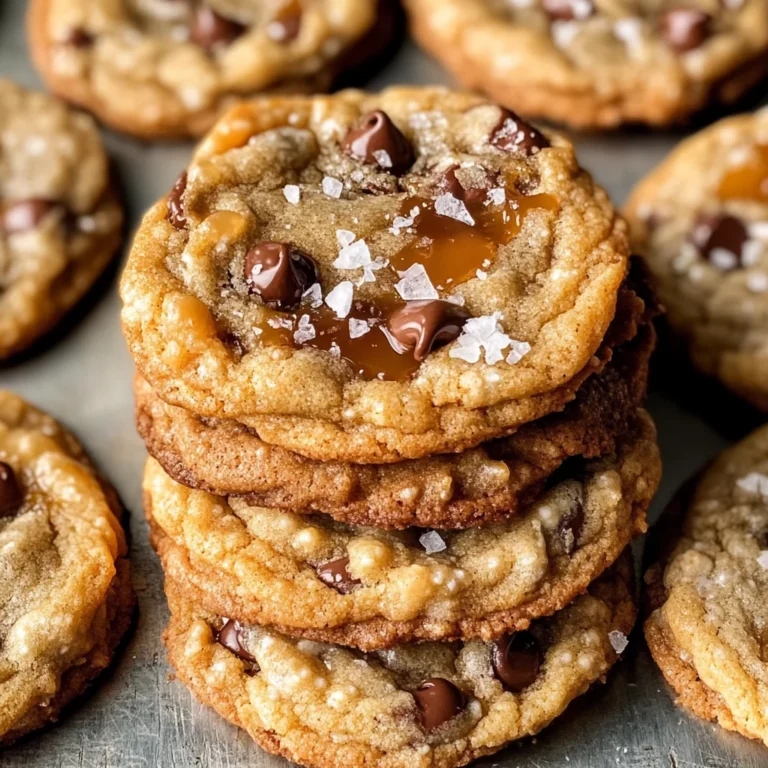 The Best Chewy Salted Caramel Chocolate Chip Cookies