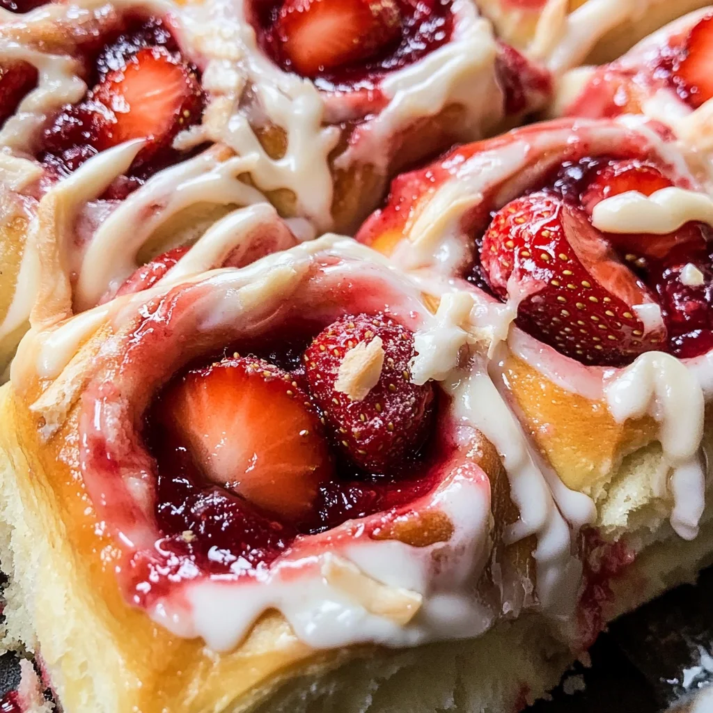 Vegan Strawberry Sweet Rolls