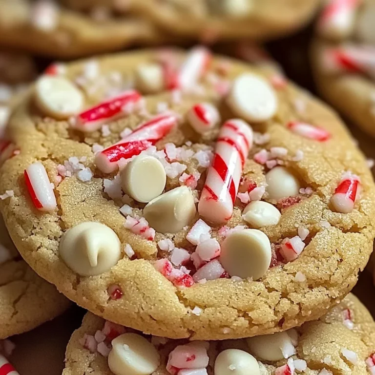 White Chocolate Candy Cane Cookies